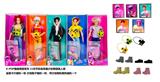OBL10393079 - 1比1 K-POP 猎魔男团真人版  11.5寸11关节实身 5人猎魔男团 带金貂卡片一张    带猎魔照相机
