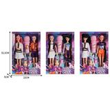 OBL10393109 - 11寸双人实身3D眼K-POP猎魔女团娃娃带配件 3款混