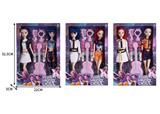 OBL10393114 - 11寸双人实身K-POP猎魔女团娃娃带配件 3款混