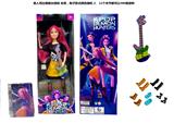 OBL10393122 - K-POP 猎魔女团真人版11.5寸12关节实身Rumi鲁米打歌芭比带金貂卡片一张带摇滚吉他