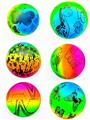 OBL10393194 - 9寸六款混装充气彩虹球