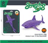 OBL10393214 - TPR 软胶紫色鲨鱼