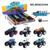 OBL10393719 - 1:64合金车 越野大轮车惯性6款带IC声音