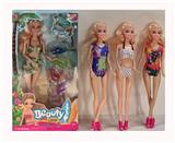 OBL10396095 - 11.5寸实身关节泳装芭比(4款混装