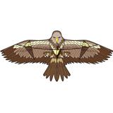 OBL10397630 - 1.8米褐色平面鹰风筝配线