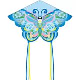 OBL10397646 - 1.45米蓝色花朵蝴蝶风筝配线