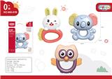 OBL10398443 - 猫头鹰，萝卜兔，考拉，三款混装摇铃
