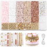 OBL10400905 - 6mm金珠/珍珠+字母珠+隔珠+软陶+线24格