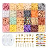 OBL10400923 - 软陶片+龙虾扣包扣圈+线 24格