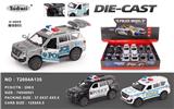 OBL10401055 - 1：32 途乐警车合金车 三开车门 回力