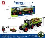 OBL10401126 - 惯性农夫车头+木条拖板后斗