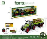 OBL10401128 - 灯光音效,惯性农夫车头+木条拖板后斗