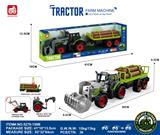 OBL10401150 - 惯性带夹农夫车头+木条拖板后斗