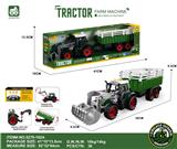 OBL10401155 - 灯光音效,惯性带夹农夫车头+围栏后斗