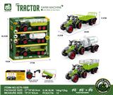 OBL10401180 - 3个灯光音效,惯性带夹农夫车头+围栏后斗+灌水后斗+拖板后斗