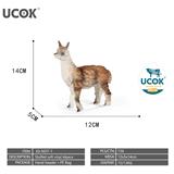 OBL10401214 - 7寸搪胶充棉羊驼模型