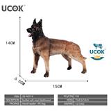 OBL10401223 - 7寸搪胶充棉狼狗模型