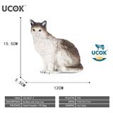 OBL10401224 - 7寸搪胶充棉猫模型