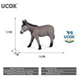 OBL10401225 - 7寸搪胶充棉驴模型