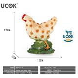 OBL10401226 - 7寸搪胶充棉母鸡模型