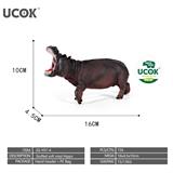 OBL10401233 - 7寸搪胶充棉河马模型