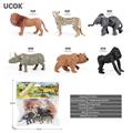 OBL10401275 - 6只4寸野生动物模型套装