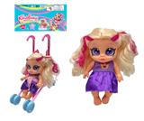 OBL10402337 - 高档1比1 14寸玻璃眼珠头全搪胶肯迪娃娃带主题灯光音乐  带梳子