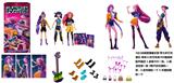 OBL10402344 - K-POP 猎魔女团动画版11.5寸9关节实身带七彩灯光主题曲Rumi鲁米打歌芭比带金貂卡片一张带摇滚吉他带发夹带手提包