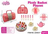 OBL10404230 - 可折叠收纳篮+可切蛋糕下午茶，生日蛋糕，野餐过家家