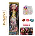 OBL10404458 -  K-POP 彩虹猎魔女团真人版22寸吹瓶身体带主题曲音乐芭比带5件套的真人化妆品油带金貂卡片一张