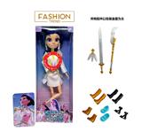 OBL10404465 - K-POP彩虹猎魔系列 1比1   带七彩灯光音乐12寸12关节实身真玻璃眼珠惊喜猎魔女团娃娃带耳环带一条猎魔三交叉带金貂卡片一张