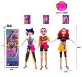 OBL10404504 - 猎魔女团K-POP22寸17关节8D窗盒包装袋灯光音乐主题曲鲁米佐伊米拉搪胶公仔