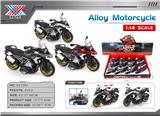 OBL10405146 - 1:14 合金摩托车 宝马水鸟（12只装）