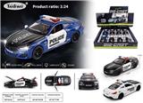 OBL10406241 - 1:24宝马警车4开门 灯光音乐 回力合金车