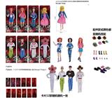 OBL10407500 - 高端11.5寸11关节实身带七彩灯光音乐主题曲怪奇物语第5季Stranger  Thing真人版芭比带金貂卡片一张带怪奇物语主题套件8款混装