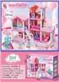 OBL10411743 - DIY豪华别墅过家家乐园6房 拼装别墅芭比别墅屋过家家别墅玩具