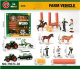 OBL10414055 - 合金回力农夫车套装