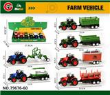 OBL10414072 - 6只装合金回力农夫车套装