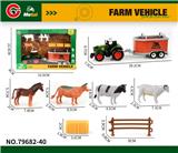 OBL10414100 - 合金回力农夫车套装