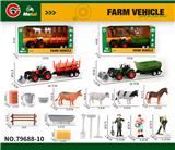 OBL10414116 - 合金回力农夫车套装