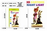 OBL10414161 - 新款卡通发光小夜灯-疯狂动物城