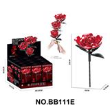 OBL10414220 - DIY拼装积木 璨红之息花束（可旋转）