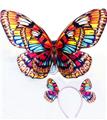 OBL10416153 - 印蝴蝶翅膀加头饰两件套