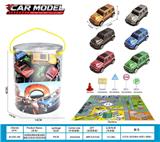 OBL10416259 - 收纳筒金属铁皮重金属感大G车回力玩具车套装