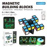 OBL10416939 - 16PCS 夜光磁性积木：带磁性旋转器（12980