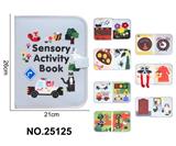 OBL10417153 - 蒙氏儿童早教益智学习书--毛毡灰色动物立体牛津布书（8页）