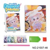 OBL10417208 - 棉花娃娃系列-点钻相框5D钻石画(23x30CM)