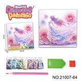 OBL10417226 - 跨境新款奇幻公主-点钻相框5D钻石画(30x30CM)