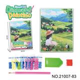 OBL10417245 - 风景漫画系列-点钻相框5D钻石画(30x40CM)