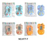 OBL10417354 - 解压益智掌上经典卡通恐龙造型游戏机（俄罗斯方块）2粒7号不包